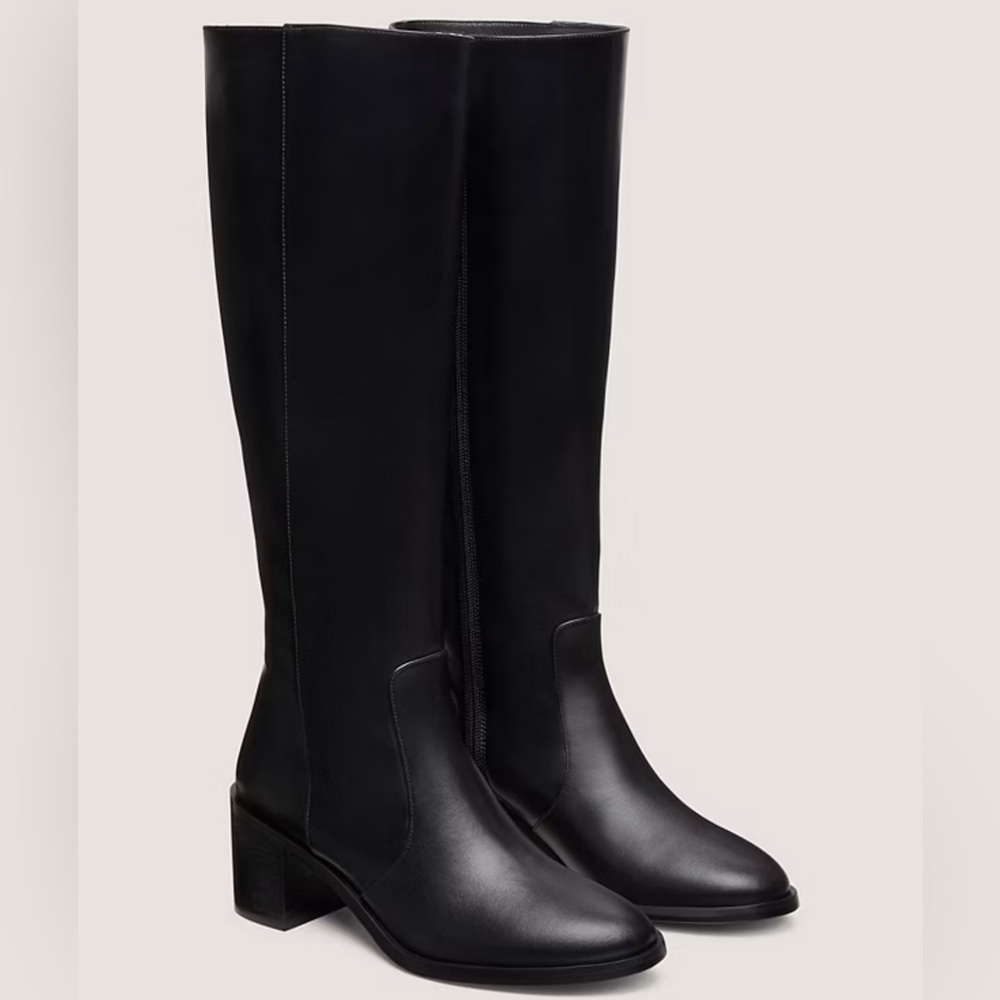 NWT Stuart Weitzman Black Heeled Boots